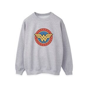 Wonder Woman Womens/Ladies Logo Heather Sweatshirt / Heather Grey